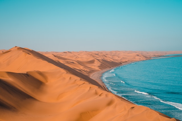 Driving in Namibia